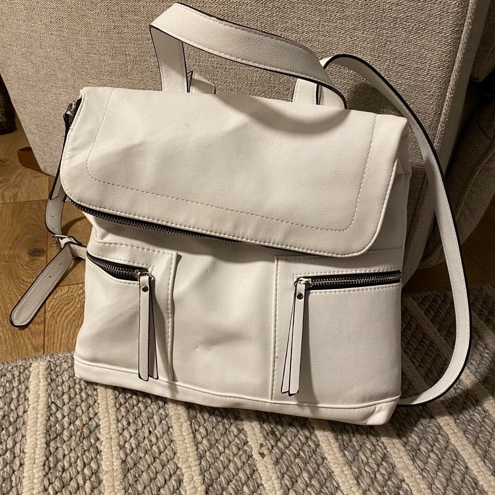 Elegant White Backpack